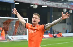 James Collins celebrates