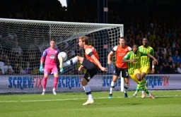 Callum McManaman controlling the ball nicely in the box, trying to carve out a chance