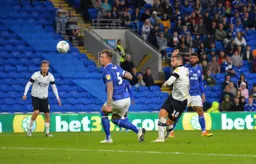 Elliot Lee tries to lob the goalkeeper