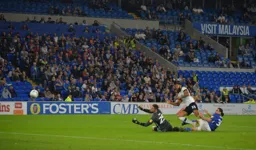 Jake Jervis makes it 3-0 with a fine goal after latching onto a through ball from Luke Berry