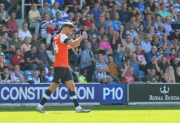 Harry Cornick celebrates his goal, it's now 3-1 to QPR