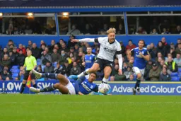 Harry Cornick leaves Jude Bellingham on the ground as Luton Town attack
