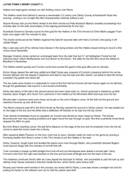 Match Report: Luton Town FC vs Derby County (28th Jan 2020)