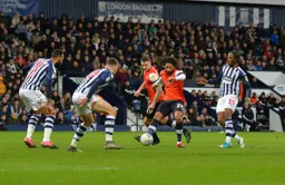 Izzy Brown trying to find a way through to goal to keep an attack going