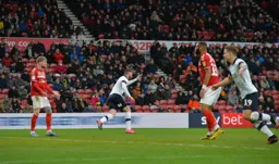Ryan Tunnicliffe wheels away having scored the only goal of the game