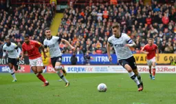James Collins leads an attack on the left wing, with Dan Potts and Pelly rushing to provide support