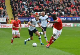 Harry Cornick about to turn Naby Sarr inside out