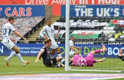 James Collins misses out on this occassion with Freddie Woodman gathering