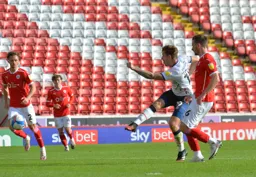 James Collins shot finds it way into the net for the only goal of the game