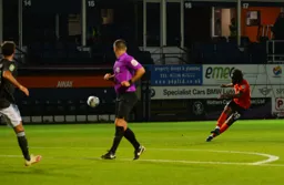 Peter Kioso has a go with a long range shot