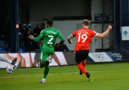 James Collins scores the first of what would turn out to be a hat-trick