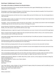 Match Report: Middlesbrough vs Luton Town FC (16th Dec 2020)