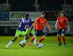 Ryan Tunnicliffe in midfield action
