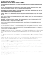 Match Report: Luton Town FC vs Reading (9th Jan 2021)