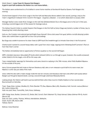 Match Report: Luton Town FC vs Queens Park Rangers (12th Jan 2021)