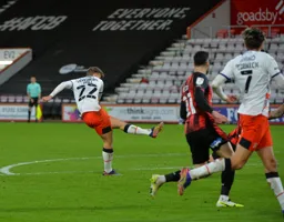 Kiernan Dewsbury-Hall scores the only goal of the game