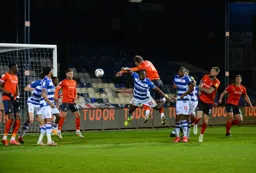 Ryan Tunnicliffe sends a header towards goal
