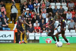 Admiral Muskwe getting congratulated by his team mates following his goal