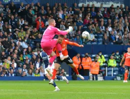 Sam Johnstone with a disgraceful challenge on Jordan Clark