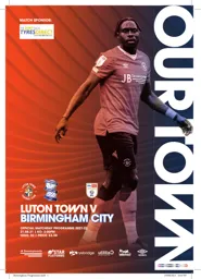 Programme: Luton Town FC vs Birmingham City (21st Aug 2021)