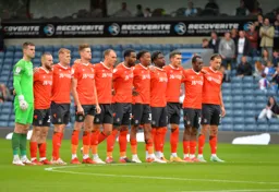 The Hatters ready to do battle at Ewood Park