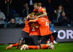 The Hatters celebrate a goal