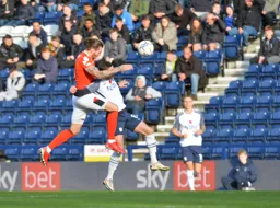 Glen Rea challenging for the ball