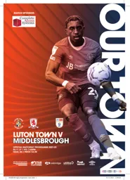 Programme: Luton Town FC vs Middlesbrough (2nd Nov 2021)