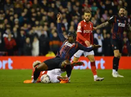 A very bad challenge from Lyle Taylor on Pelly-Ruddock Mpanzu