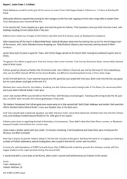 Match Report: Luton Town FC vs Fulham (11th Dec 2021)