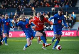 Carlos Mendes-Gomes getting through two Harrogate players