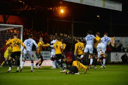 Reece Burke nods in from a corner to give Luton Town the lead