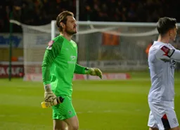 Jed Steer in one of his five appearances for the Town