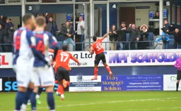 Cameron Jerome celebrating infront of box 4