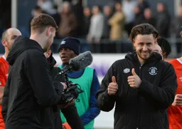 Harry Cornick gives the thumbs up