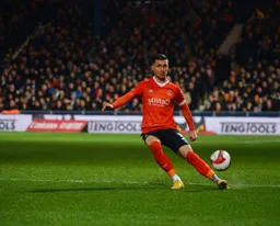 Dan Potts sends one down the line