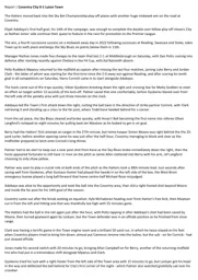 Match Report: Coventry City vs Luton Town FC (8th Mar 2022)