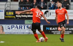 Cameron Jerome about to score for the Hatters