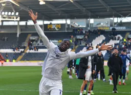 Pelly-Ruddock Mpanzu celebrating the win