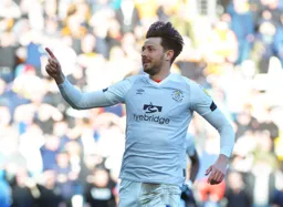 Harry Cornick celebrates doubling the Towns' lead