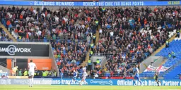 Luton Town fans travelled in numbers to Wales