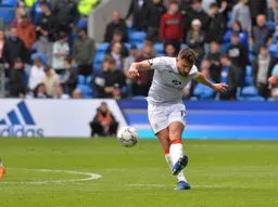 Robert Snodgrass curls in a free kick