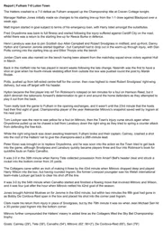 Match Report: Fulham vs Luton Town FC (2nd May 2022)