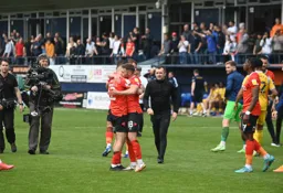 The Hatters celebrate making the playoffs