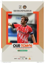 Programme: Luton Town FC vs Newport County AFC (9th Aug 2022)