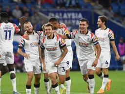 Everybody is happy after Luke Freeman`s goal