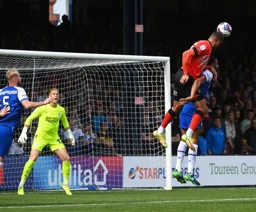 Carlton Morris`s header brings about the Town`s only goal