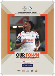 Programme: Luton Town FC vs Wigan Athletic (3rd Sep 2022)