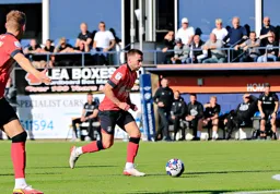 Jordan Clark makes a forward run