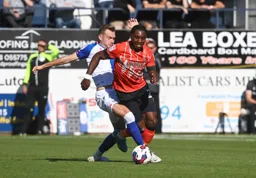 Fred Onyadinma forces his way through